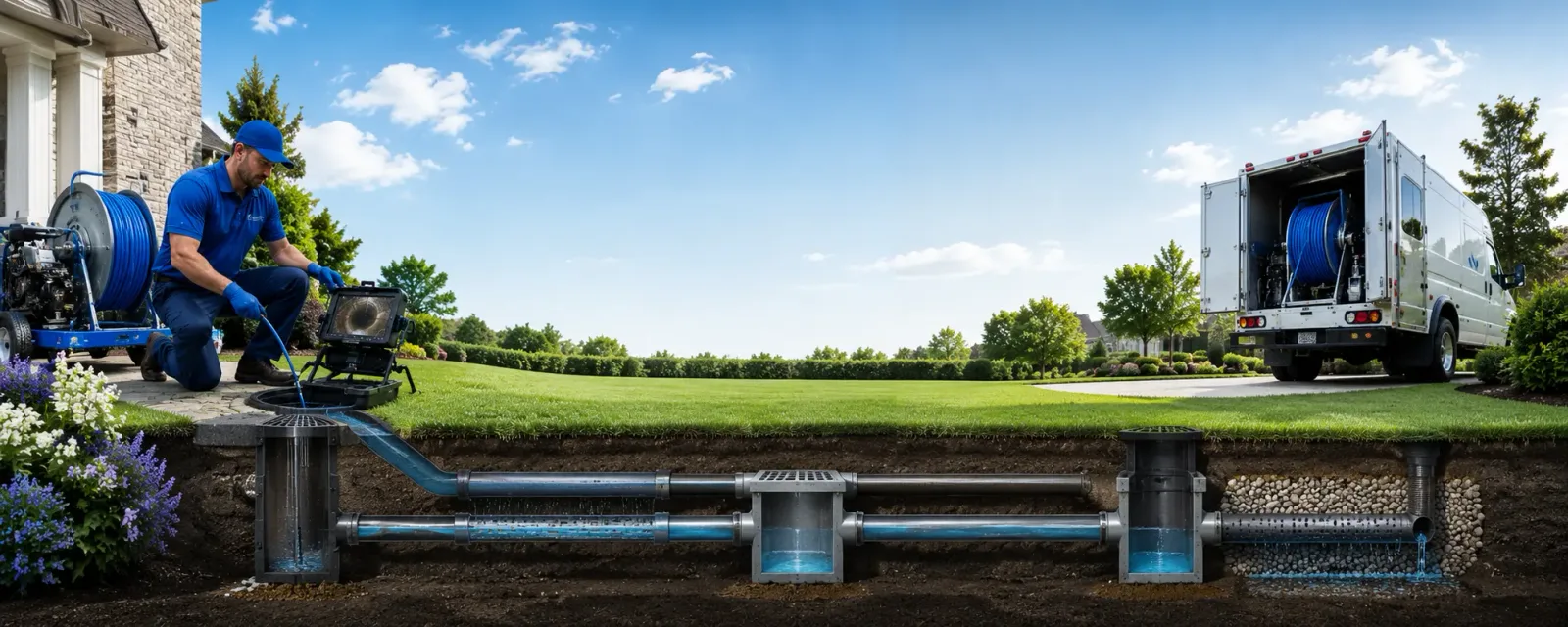 Outdoor drain cleaning information for Marion, NY